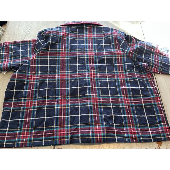NWT Vera Bradley Blue Red Green Tartan Plaid Flannel Pajama Set 100% Cotton 3X - Picture 9 of 16